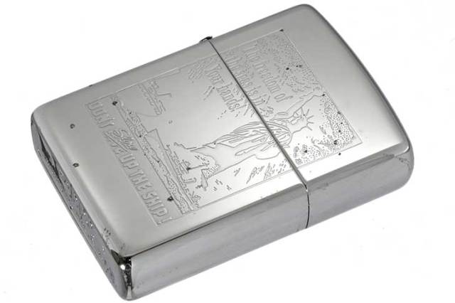 Zippo ジッポー 絶版・1994年製造 Post card DON’T GIVE UP THE SHIP！ メール便可