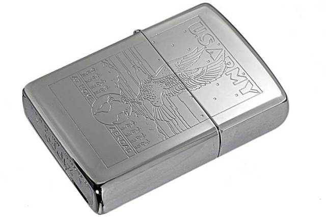 Zippo ジッポー 絶版・1994年製造 Post card US ARMY AT HOME ABROAD