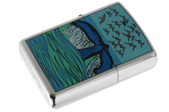 Zippo ジッポー 絶版・2000年製造 くじら 尾びれ A メール便可