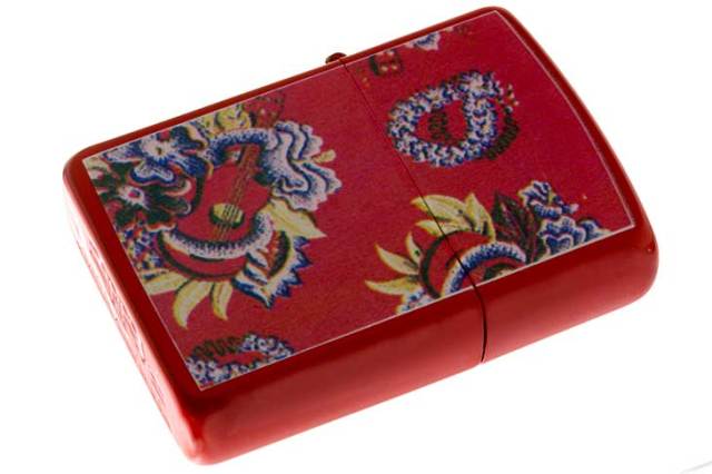 Zippo ジッポー 絶版・1996年製造 HAWAIIAN COLLECTION ギター F メール便可