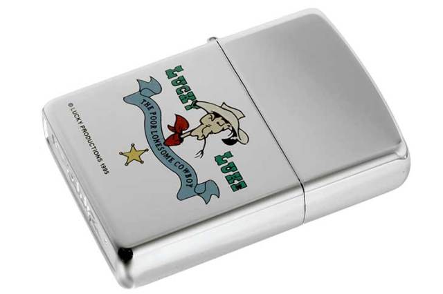 Zippo ジッポー 絶版・1995年製造 LUCKY LUKE Cowboy ラッキー・ルーク B メール便可