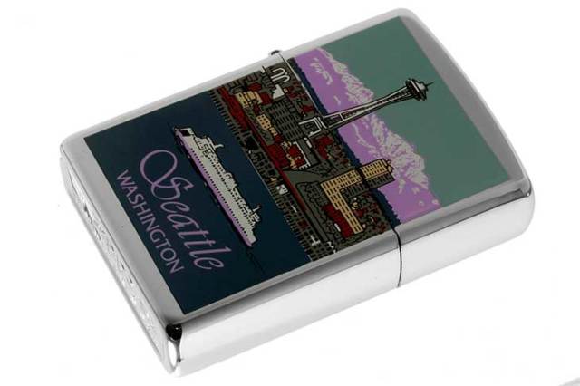 Zippo ジッポー 絶版・1998年製造 Seattle WASHINGTON シアトルワシントン メール便可