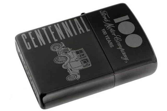 Zippo ジッポー 絶版・2002年製造 Ford 100th YEARS Ford Centennial フォード・センテニアル メール便可