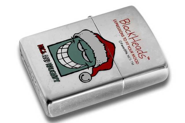 Zippo ジッポー 絶版・1997年製造 Block Heads FACE OFFS EXPRESSIONS TO FIT YOUR MOOD NICE AND NAUGHTY メール便可