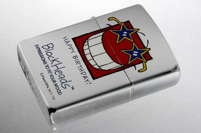 Zippo ジッポー 絶版・1997年製造 Block Heads FACE OFFS EXPRESSIONS TO FIT YOUR MOOD HAPPY BIRTHDAY！ メール便可