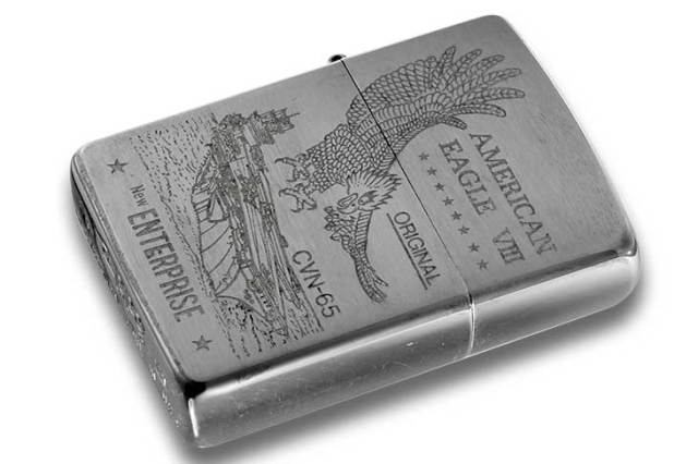 Zippo ジッポー 絶版・1995年製造 AMERICAN EAGLE CVN-65 SV｜Zippo 