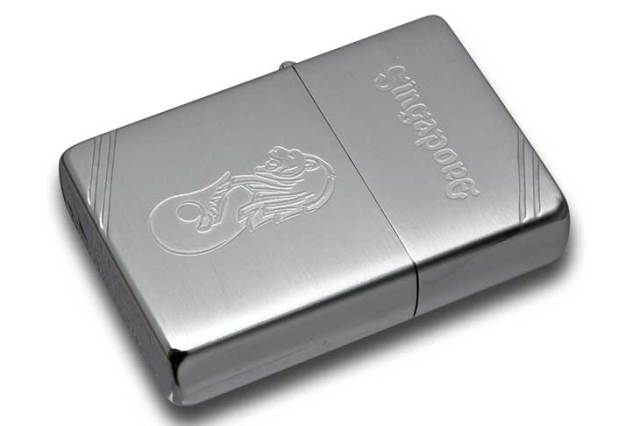 Zippo ジッポー 絶版・1993年製造 SINGAPORE No.230 マーライオン A メール便可