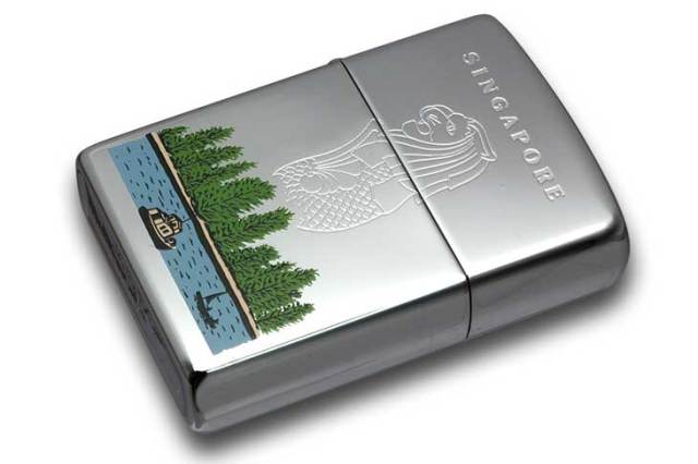 Zippo ジッポー 絶版・1995年製造 SINGAPORE マーライオン B メール便可