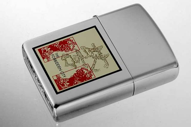 Zippo ジッポー 絶版・1995年製造 THE FORBIDDEN CITY 紫禁城 故宮 獅子（狛犬） メール便可