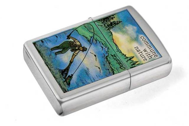 Zippo ジッポー 絶版・1996年製造 Commune With Nature Fishing メール便可