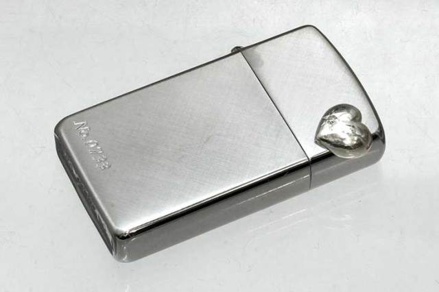 Zippo ジッポー 絶版・2002～2005年製造 Heart ornament 16SHD-P クロス メール便可