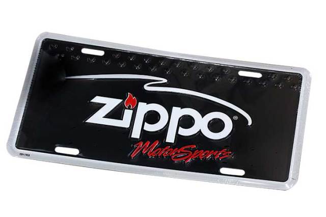 Zippo ジッポー 絶版 Moto Sports ライセンスプレート ブラック 歪みあり 02H-1903 メール便可