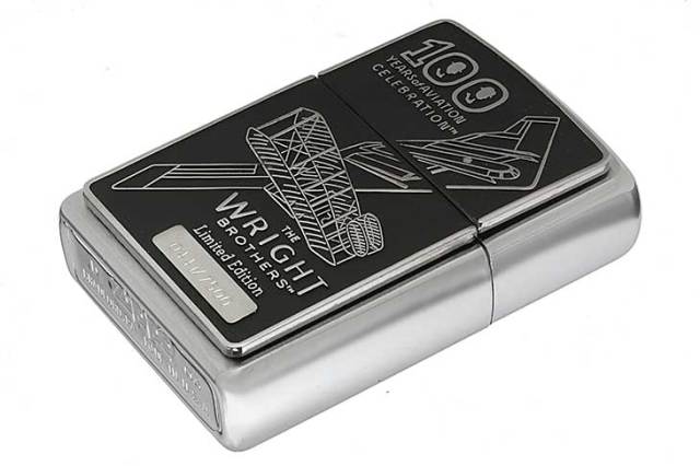 Zippo ジッポー 絶版・2003年製造 限定7,500個生産 THE WRIGHT BROTHERS 100years LIMITED ライト兄弟 Np.0441