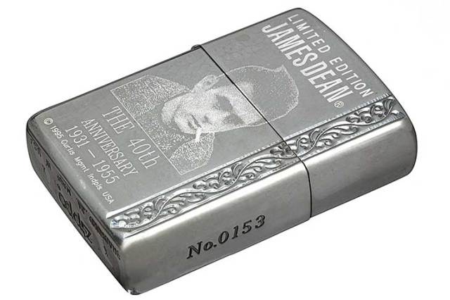 Zippo ジッポー 絶版・1994年製造 THE 40th Anniversary Limited Edition ジェームスディーン キーリング付きセット JAH Z6 No.0153