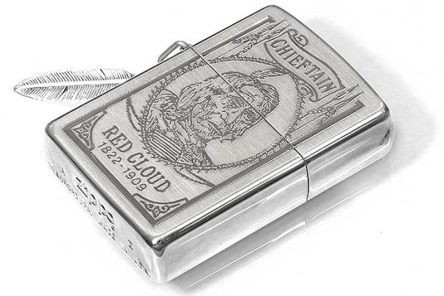 Red Cloud 10 USA レッドクラウド - harpo フランス製 Zippo ジッポー 絶版・1994年製造 Native American Indian RED CLOUD