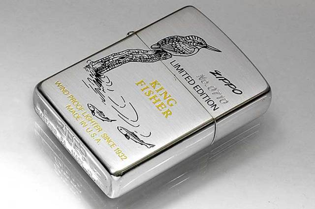 Zippo ジッポー 絶版・1995年製造 WILD BIRDS EDTION KING FISHER 
