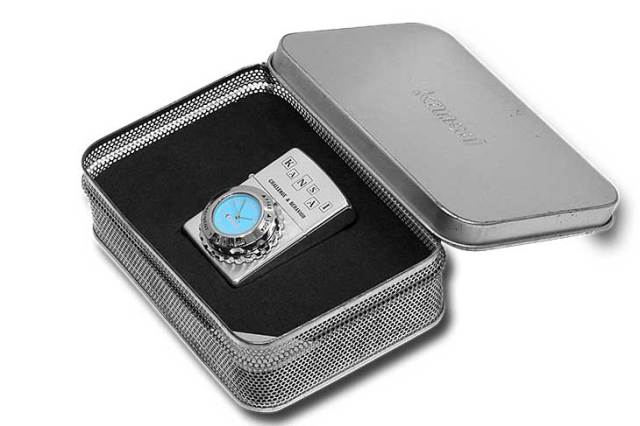 Zippo ジッポー 絶版・1997年製造 KANSAI 山本寛斎 時計付き CHALLENGE 