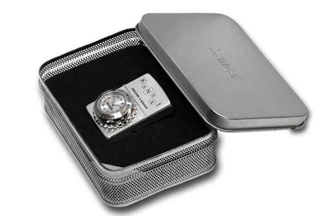 Zippo ジッポー 絶版・1997年製造 KANSAI 山本寛斎 時計付き CHALLENGE 