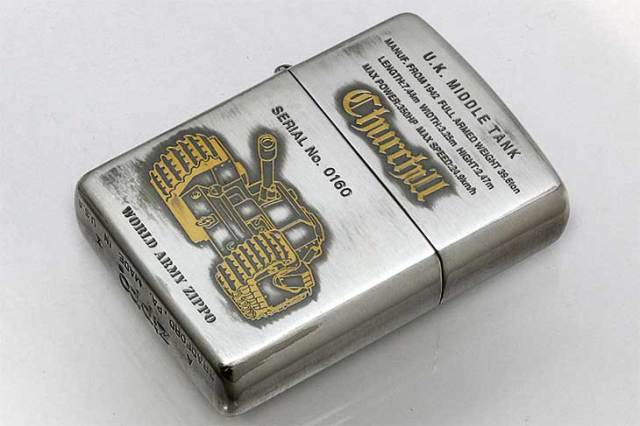 Zippo ジッポー 絶版・1994年製造 WORLD ARMY Series LIMITED EDITION Churchill No.0160