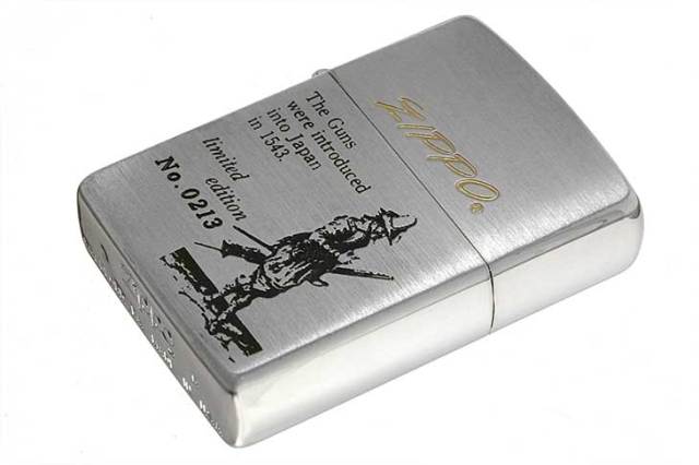 Zippo ジッポー 絶版・1993年製造 鉄砲伝来シリーズ オイルケース付き Limited Edition No.0213