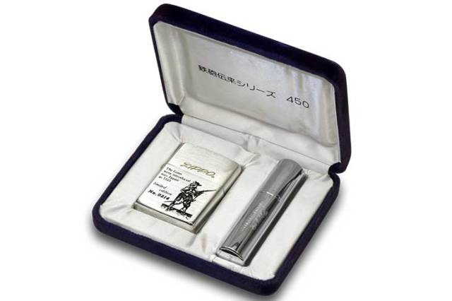 Zippo ジッポー 絶版・1993年製造 鉄砲伝来シリーズ オイルケース付き