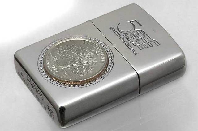Zippo ジッポー 絶版・1999年製造 記念コイン 50 QUARTERS COIN COLLECTION CONNECTICUT