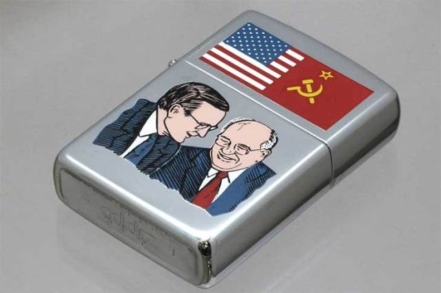 Zippo ジッポー 絶版・1991年製造 米ソ首脳会談 ブッシュ
