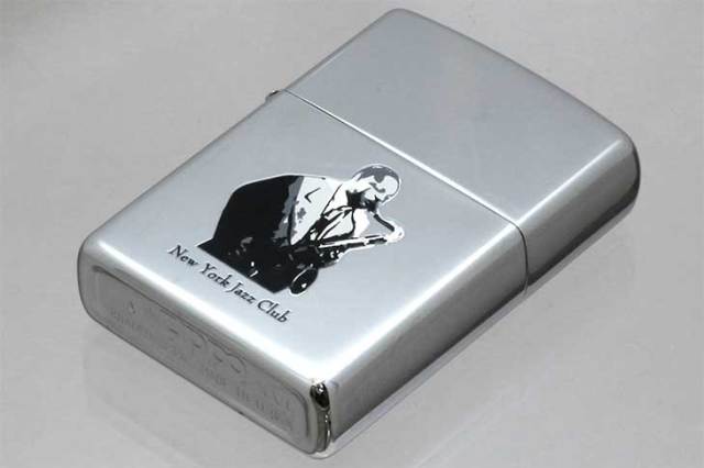 Zippo ジッポー 絶版・2000年製造 NEW YORK JAZZ CLUB SAX メール便可