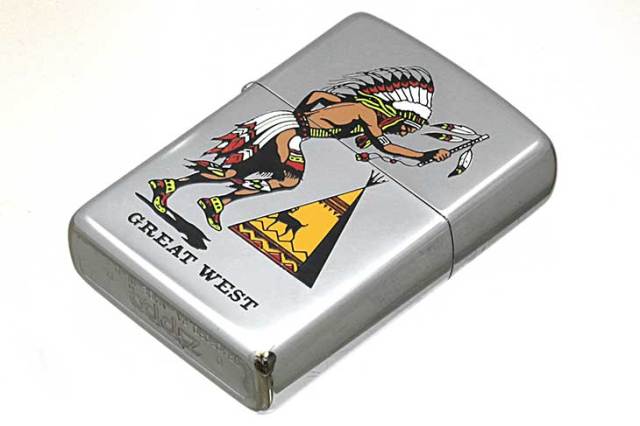 Zippo ジッポー 絶版・1993年製造 GREAT WEST A メール便可