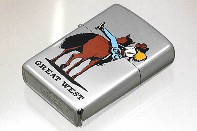Zippo ジッポー 絶版・1993年製造 GREAT WEST B メール便可