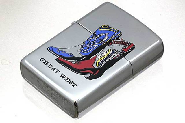 Zippo ジッポー 絶版・1993年製造 GREAT WEST E メール便可