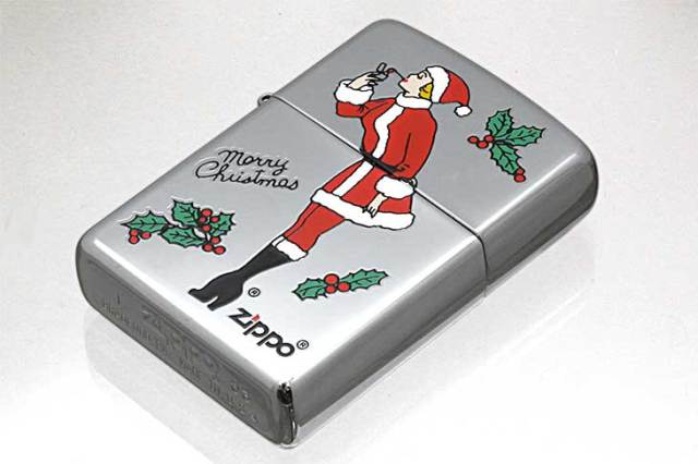 Zippo ジッポー 絶版・2003年製造 Xmas WINDY SANTA No.250 ポリッシュ メール便可