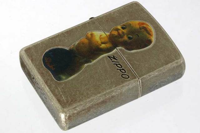 Zippo ジッポー 絶版・1997年製造 オールドデザイン バレル キューピー ボーリング メール便可