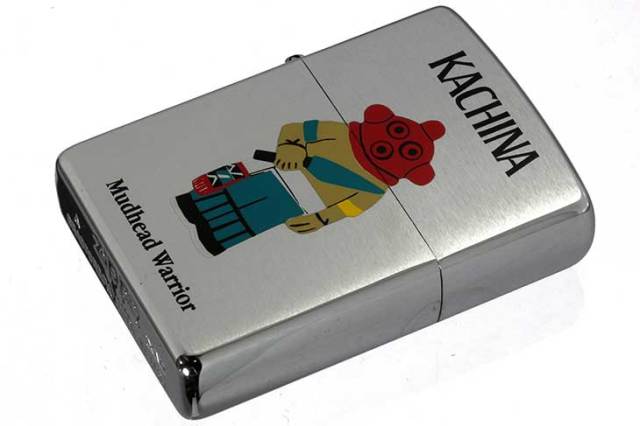 Zippo ジッポー 絶版・2000年製造 KACHINA Mudhead Warrior メール便可