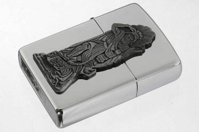 Zippo ジッポー 絶版・1995年製造  Barrett Smythe Cigar Indian Lookout SV メール便可