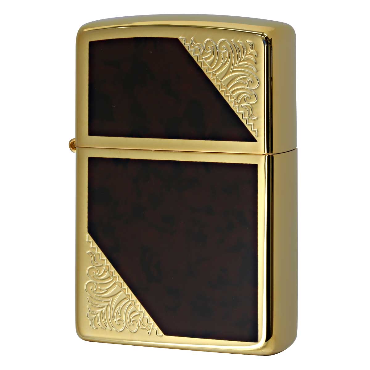Zippo ジッポー ベネチアンデザイン アラベスク 唐草 両面加工 ブラウンマーブル Venetian Design 2GW-BM