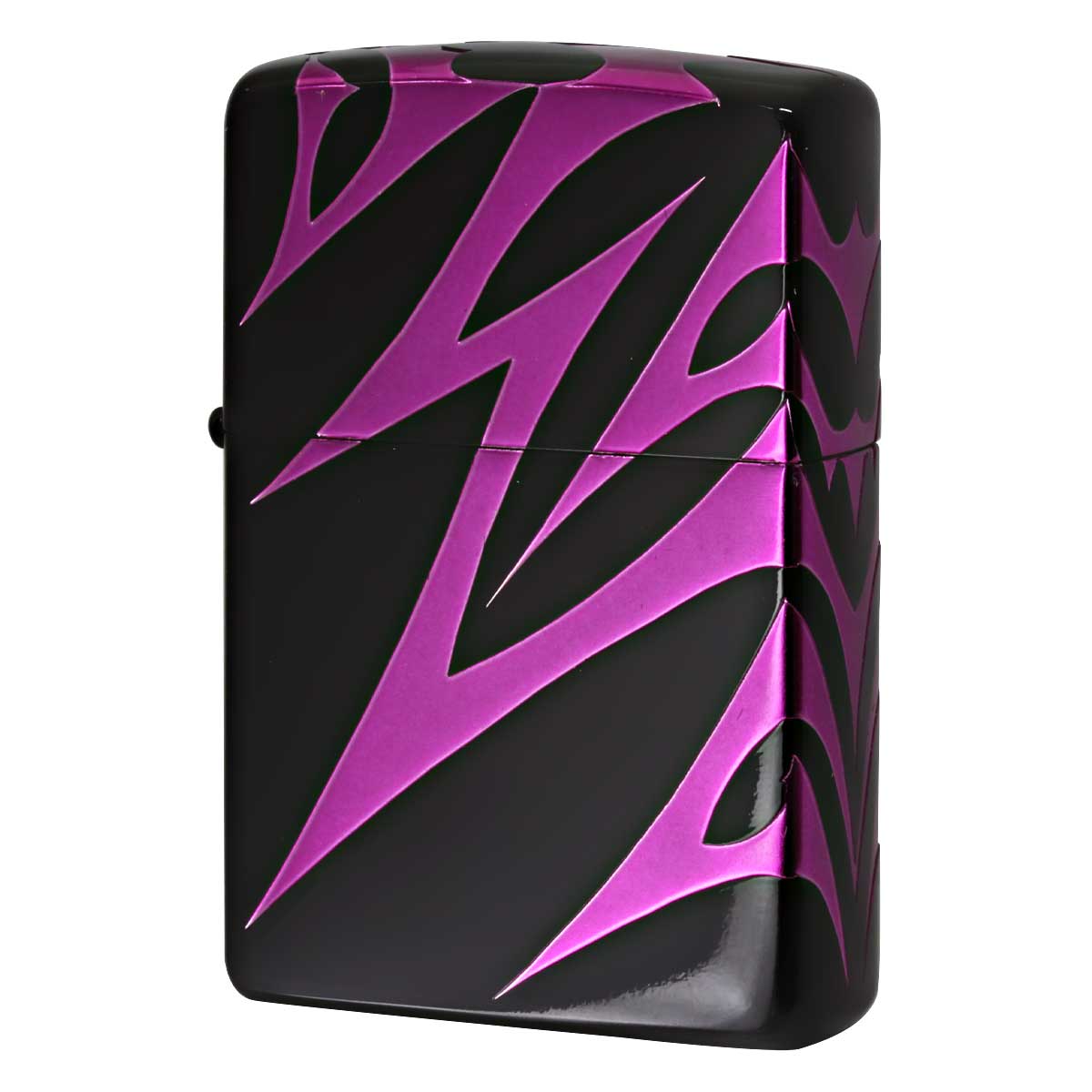 Zippo ジッポー トライバル柄 4面連続加工 ブラック ピンク Tribal #200Version 2BK-TRV6