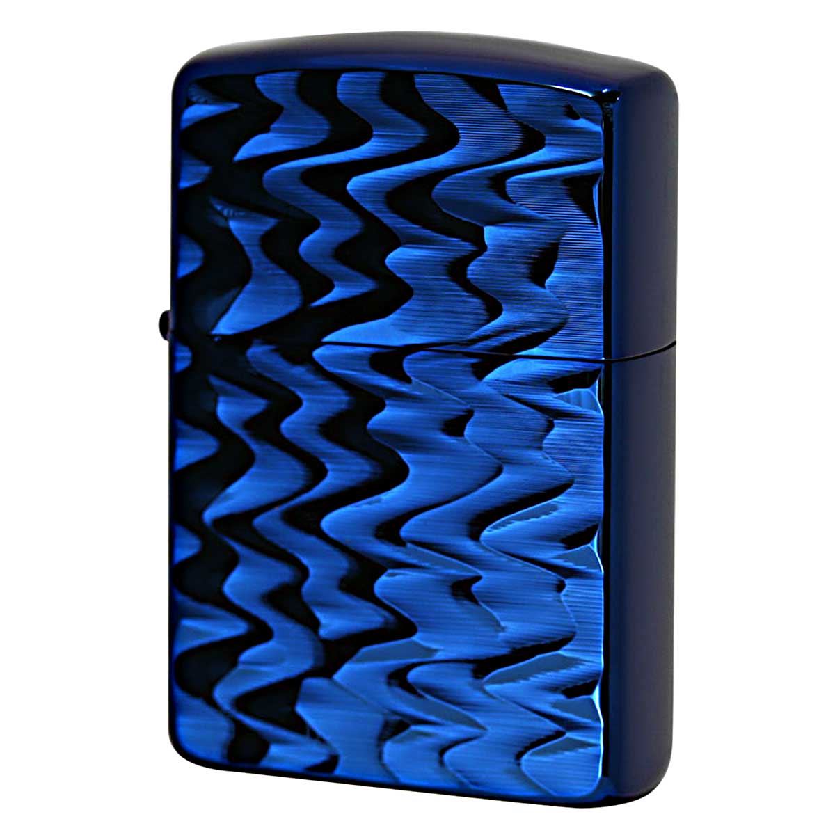 Zippo ジッポー アーマー 彫刻 RIP 模様 両面加工 チタニュームコーティング ブルー ARMOR TITANIUM COATING 62TIBL-RIP メール便可