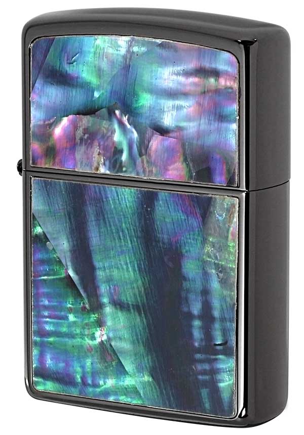 Zippo ジッポー Shell＆Etching 貝貼り＆エッチング 2BK-ZSHELL メール便可