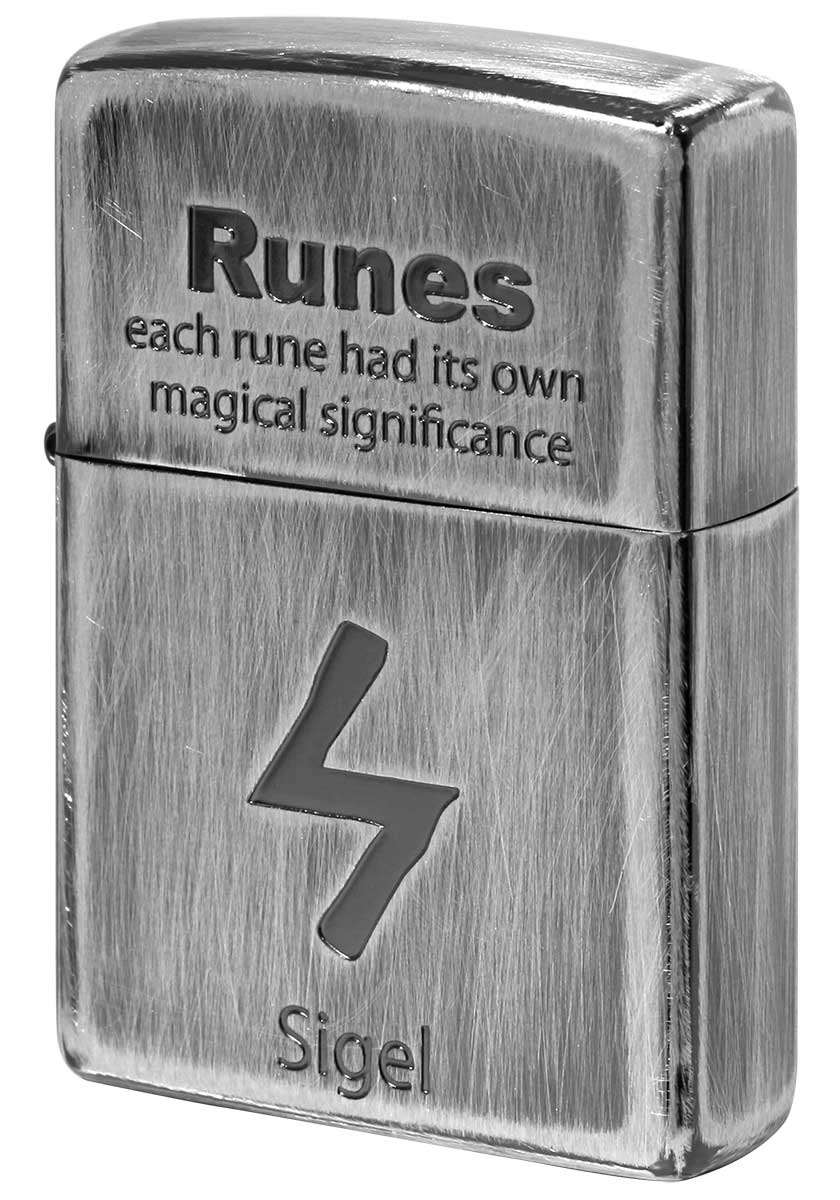 Zippo ジッポー Runes ルーン文字 シゲル 太陽 2UDS-RUNES3 メール便可