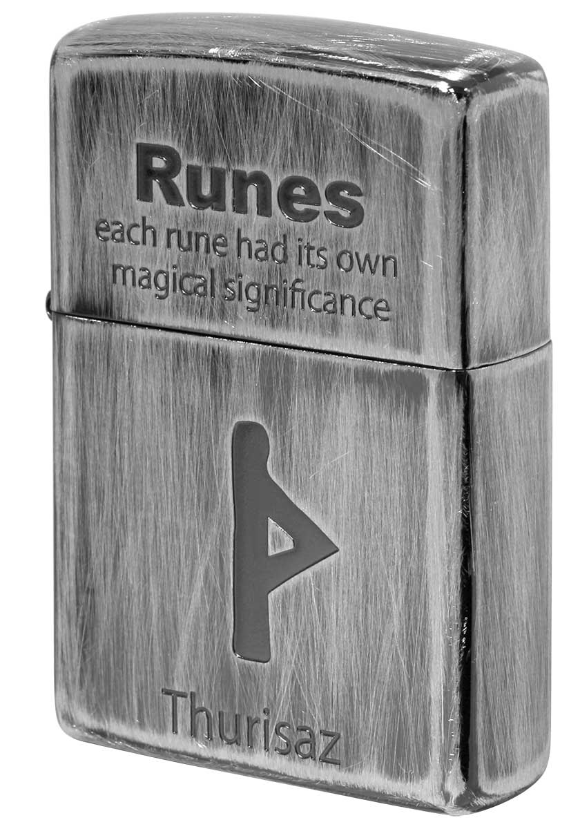 Zippo ジッポー Runes ルーン文字 ソーン 巨人 2UDS-RUNES4 メール便可
