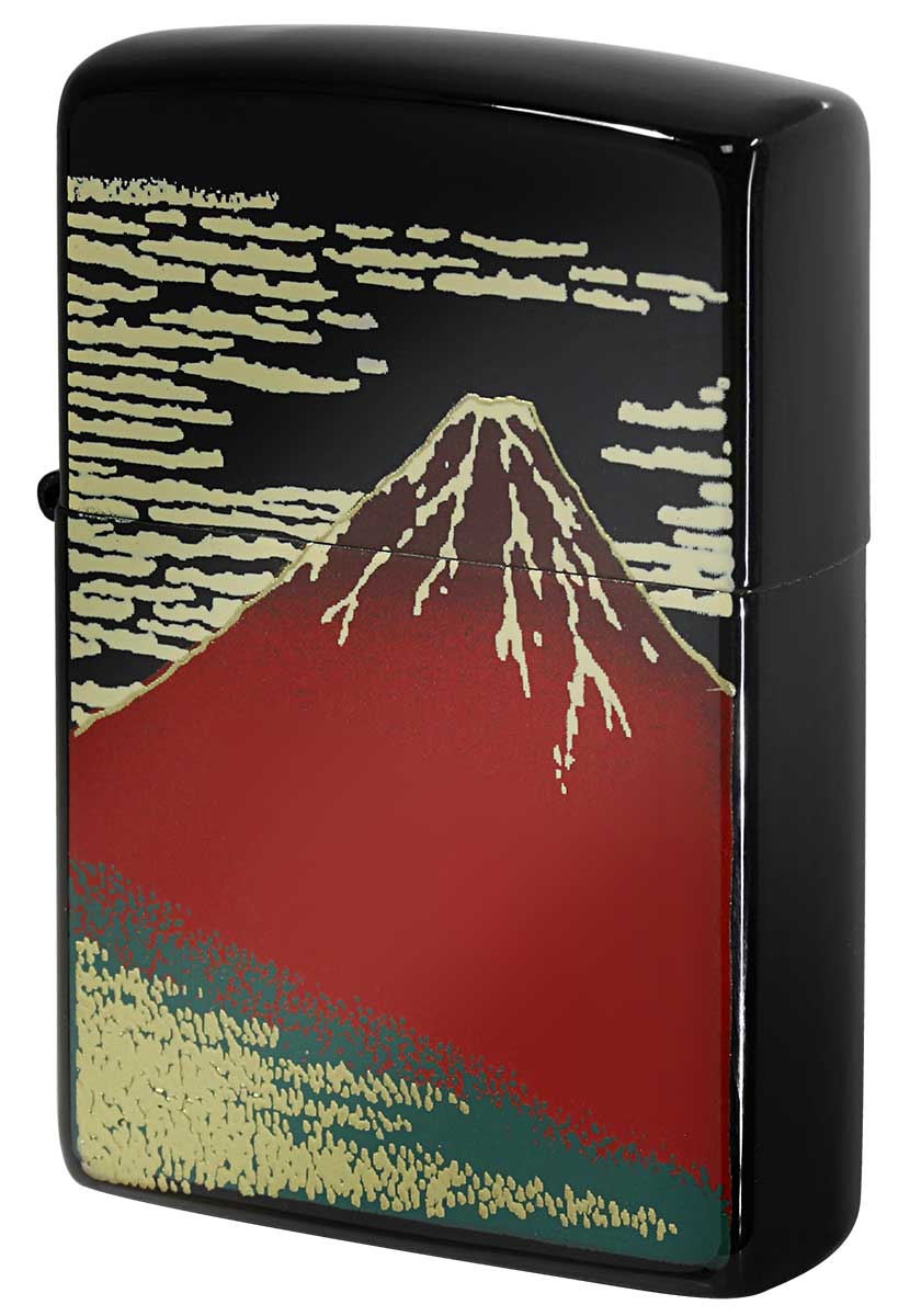 Zippo ジッポー 本金蒔絵シリーズ 赤富士 2LA-AKAFUJI