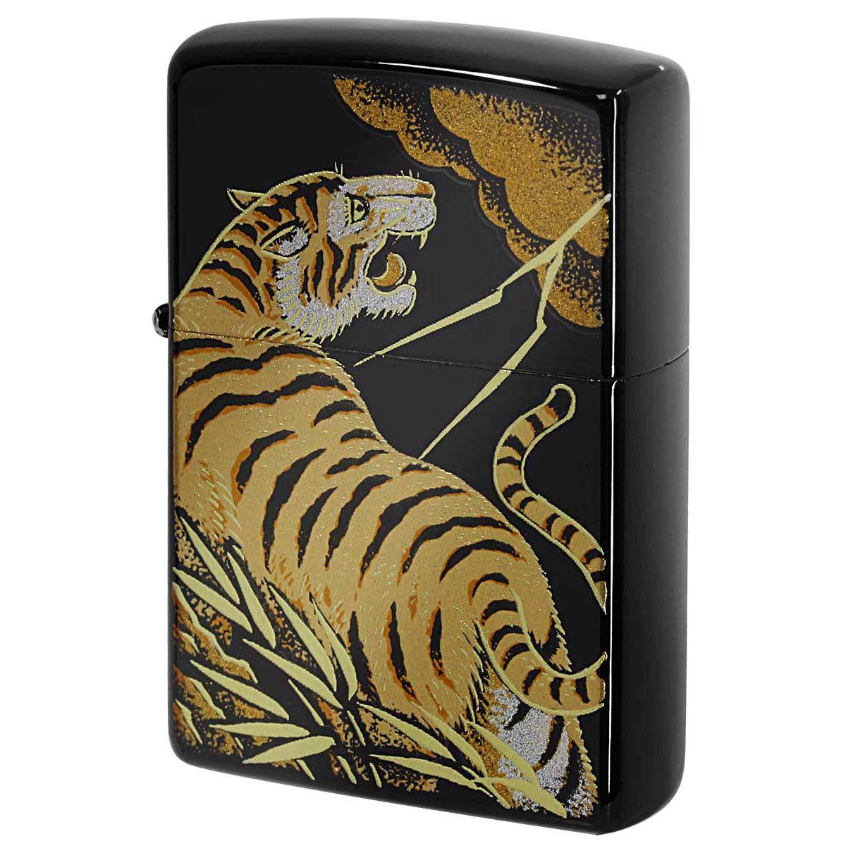 Zippo ジッポー 本金蒔絵 タイガー 伝統工芸 和柄 ゴールドタンク 2LA-TDT