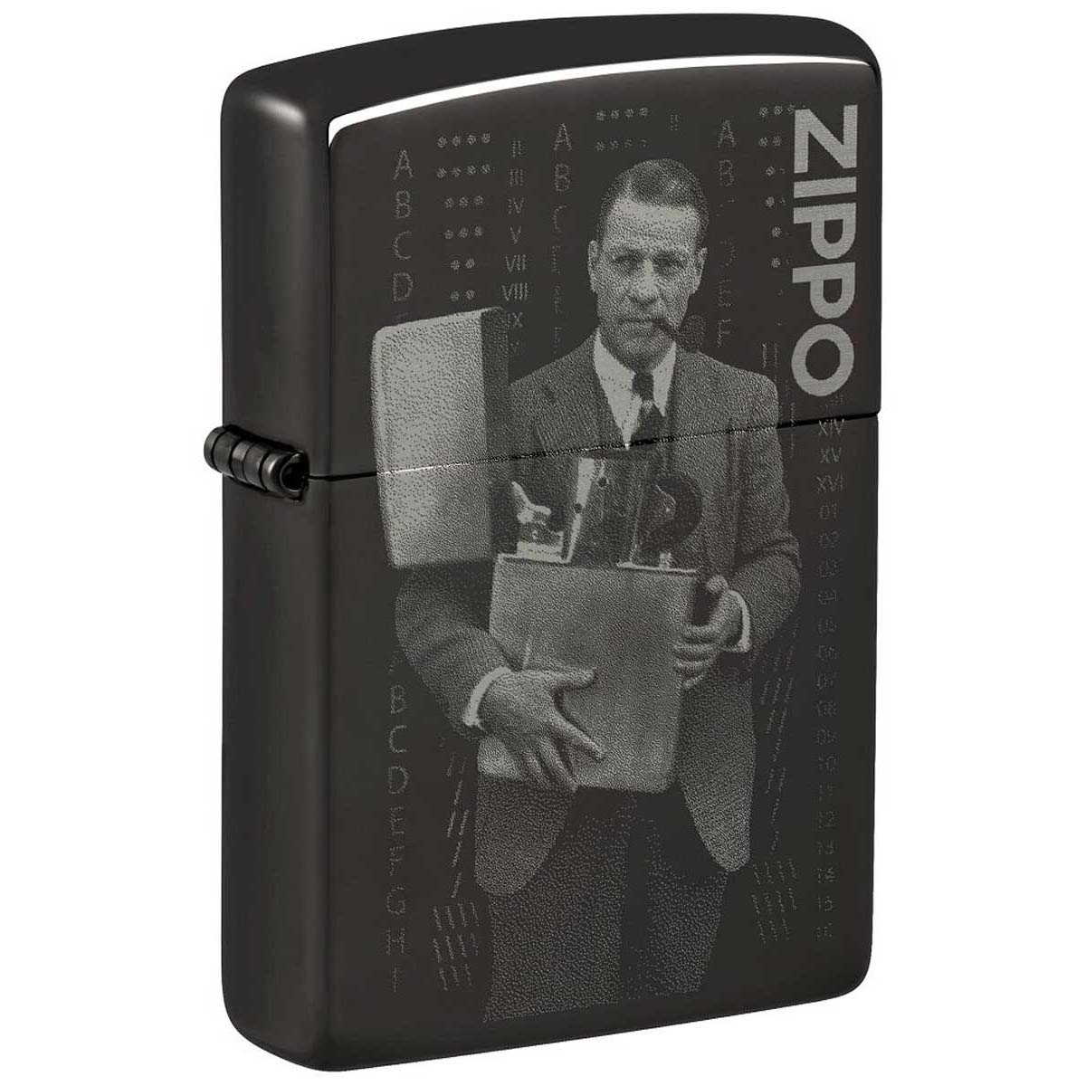 Zippo ジッポー 2023年 限定モデル ファウンダース・デイ ブラック ポリッシュ 両面加工 FOUNDER'S DAY 48702