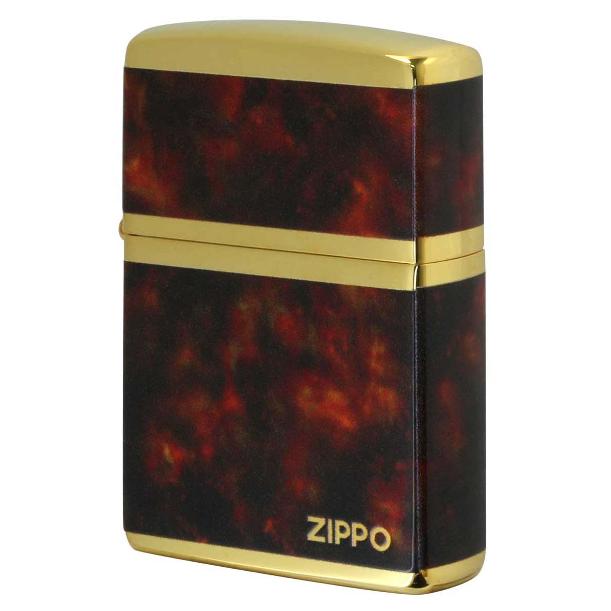 Zippo ジッポー 大理石調 レッドマーブル ジッポ ロゴ 金メッキ MARBLE LOGO 2G-4BWZ