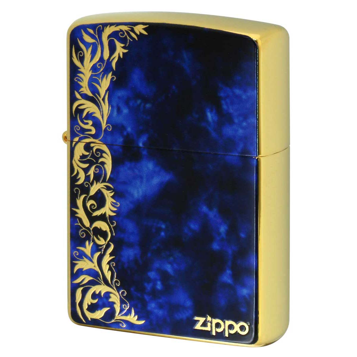 Zippo ジッポー Marble Arabesque ブルーマーブル アラベスク 金メッキ 2G-BLARZ