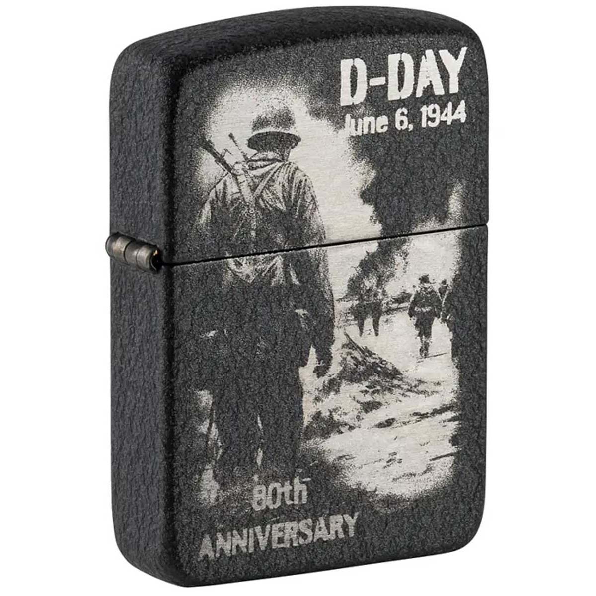 Zippo ジッポー 限定10,000個 D-DAY  ノルマンディー上陸作戦 80周年記念モデル ブラッククラックル 80th Anniversary Collectible シリアル番号 46261 メール便可
