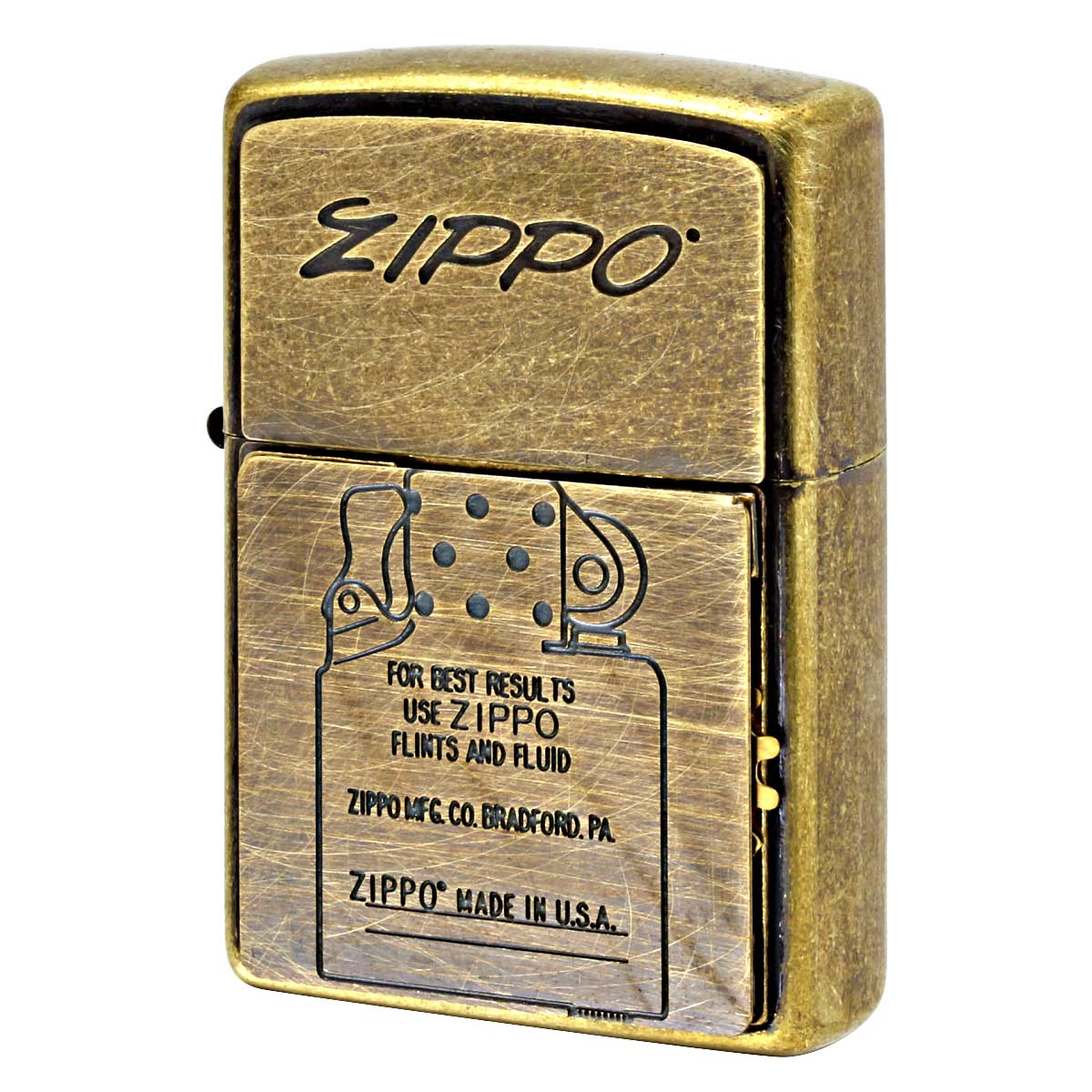 Zippo ジッポー 炎 アイコンフレーム ギミック トリックアクション 真鍮バレル 2BB-TRFIRE メール便可