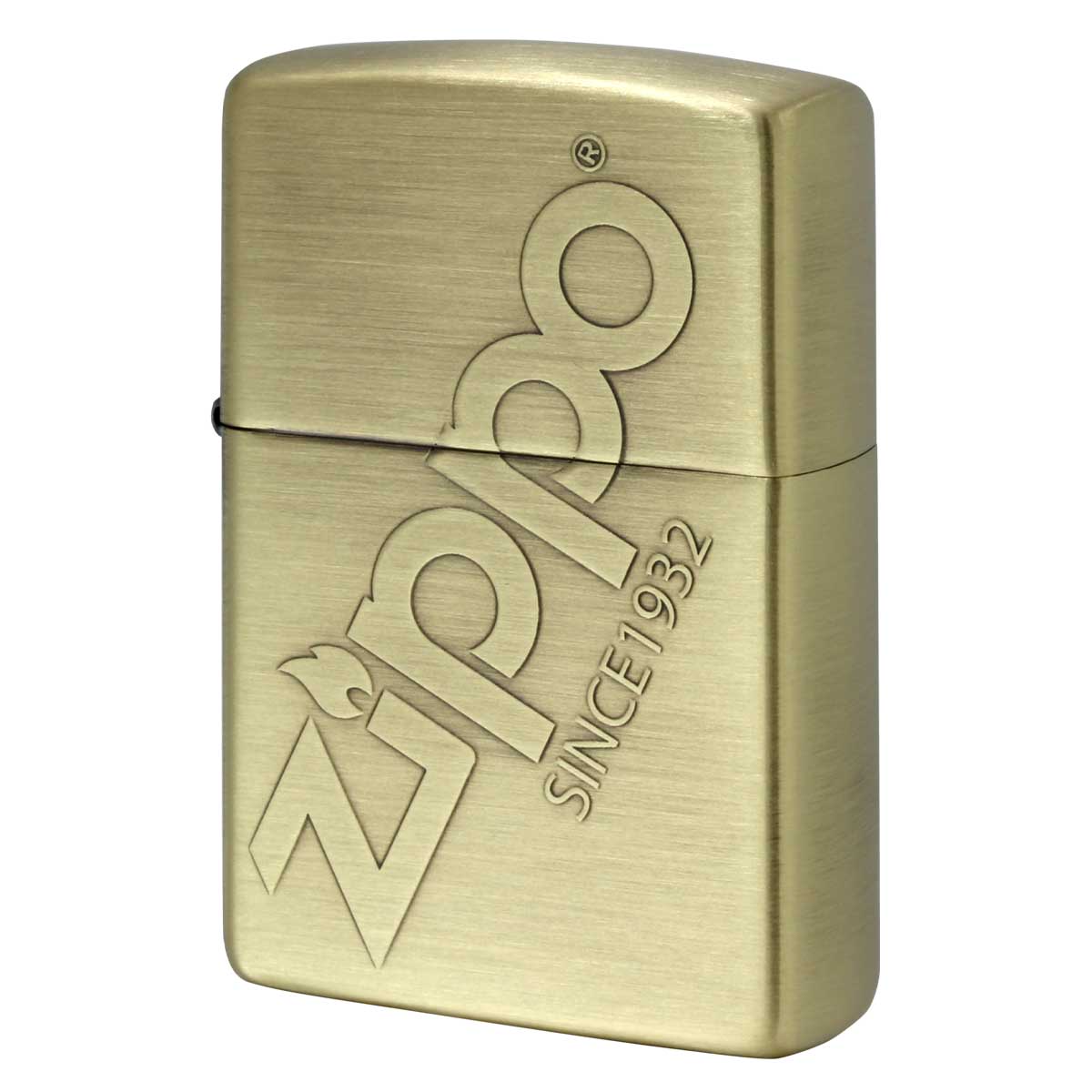 Zippo ジッポー ジッポ ロゴ ZIPPO LOGO 真鍮メッキ 古美仕上げ 205-Z メール便可