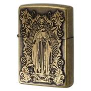 Zippo ジッポー アラベスク マリア ディープエッチング 両面加工 真鍮いぶし 63201598